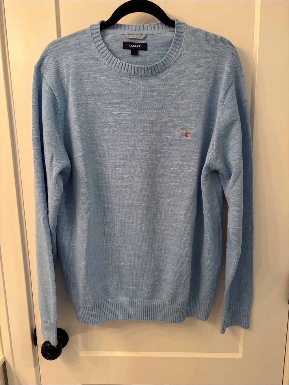 Gant Men's Sky Blue Crewneck Sweater